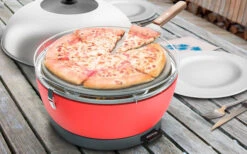 Piedra Para Pizza Con Diseño De Fuego Y Pala