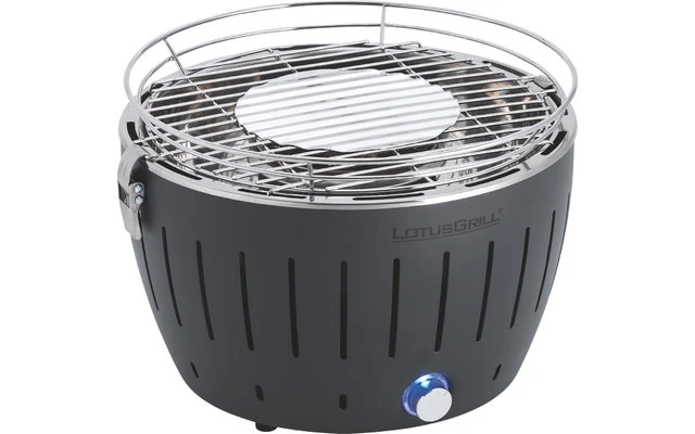 Parrilla De Carbón LotusGrill Con Bolsa De Transporte Plata Metálico 6 Parrilla De Carbón LotusGrill Con Bolsa De Transporte Plata Metálico - Imagen 6