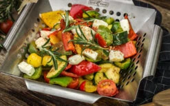 Cesta Para Verduras Grillfürst De Acero Inoxidable 25 X 25 X 6 Cm -Restaurante De Barbacoa 384695 2808511