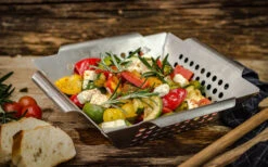 Cesta Para Verduras Grillfürst De Acero Inoxidable 25 X 25 X 6 Cm -Restaurante De Barbacoa 384704 2808517