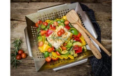 Cesta Para Verduras Grillfürst De Acero Inoxidable 34,5 X 34,5 X 7 Cm -Restaurante De Barbacoa 384713 2808581