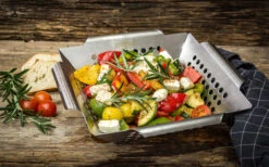 Cesta Para Verduras Grillfürst De Acero Inoxidable 34,5 X 34,5 X 7 Cm