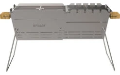 Parrilla De Carbón De Acero Inoxidable Extensible Knister Premium Con Pincho Incluido -Restaurante De Barbacoa 441681 3120950